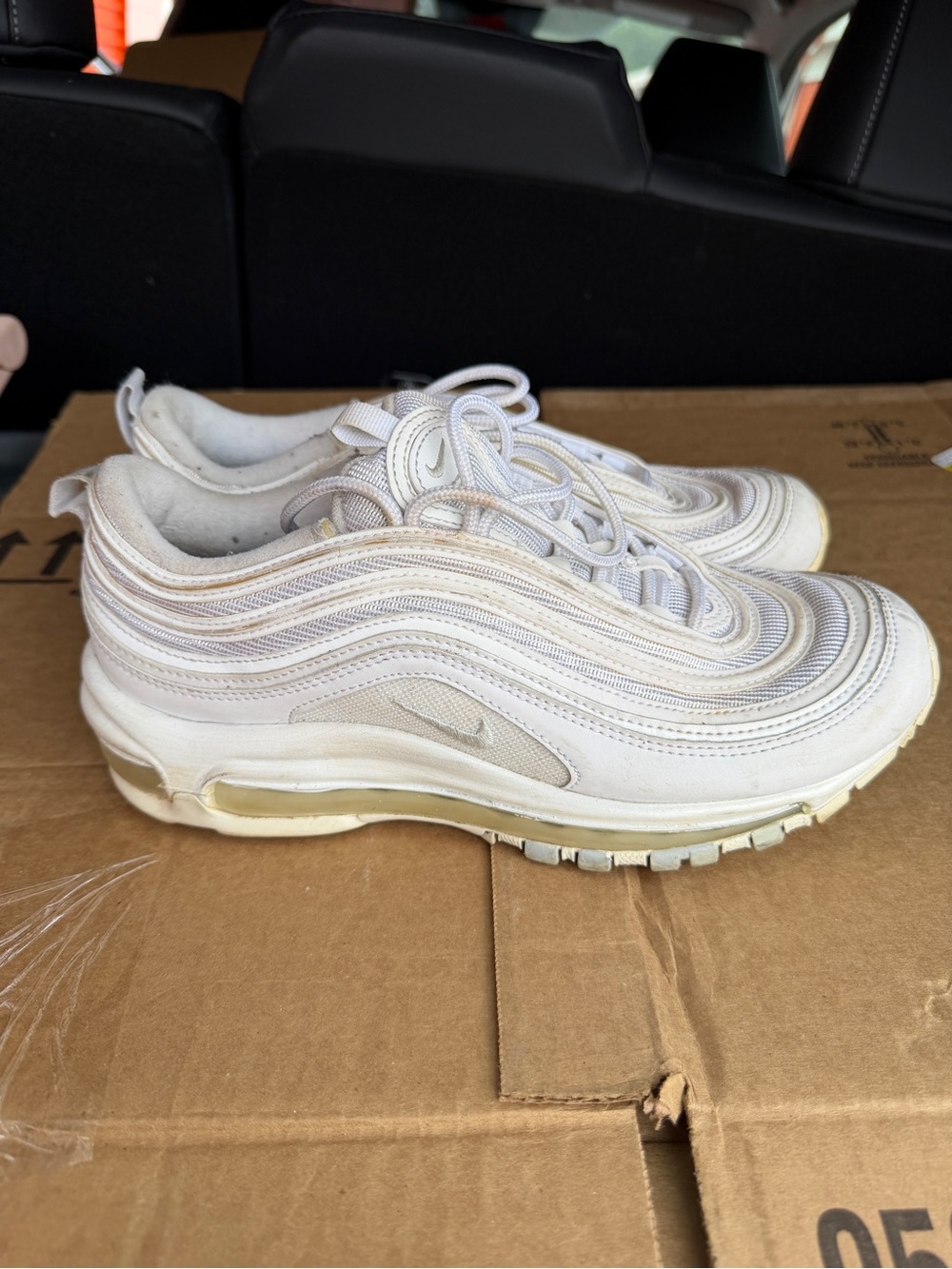 Nike Air Max 97 Women’s Size 8 White 921733-100 Triple White Sneakers